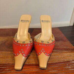 Moschino Red and Tan Women's Shoes